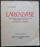 L`APOCALYPSE, Ausstellungskatalog, signiert J. Foret 1962